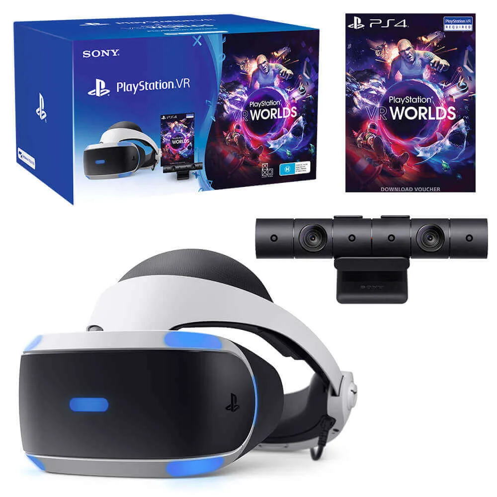 Pack Sony PlayStation VR avec Casque VR + Caméra + VR Worlds (Voucher) - vue 2