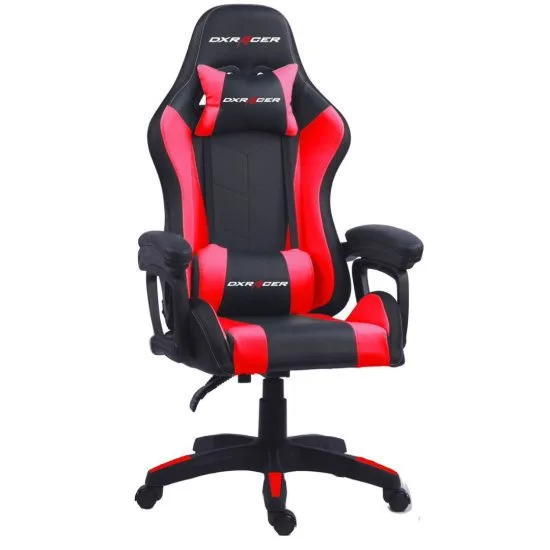 Chaise Gamer DXRacer Rouge avec RGB - vue 2