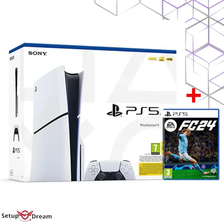 Console Ps5 slim + jeu Fc 24 Ps5